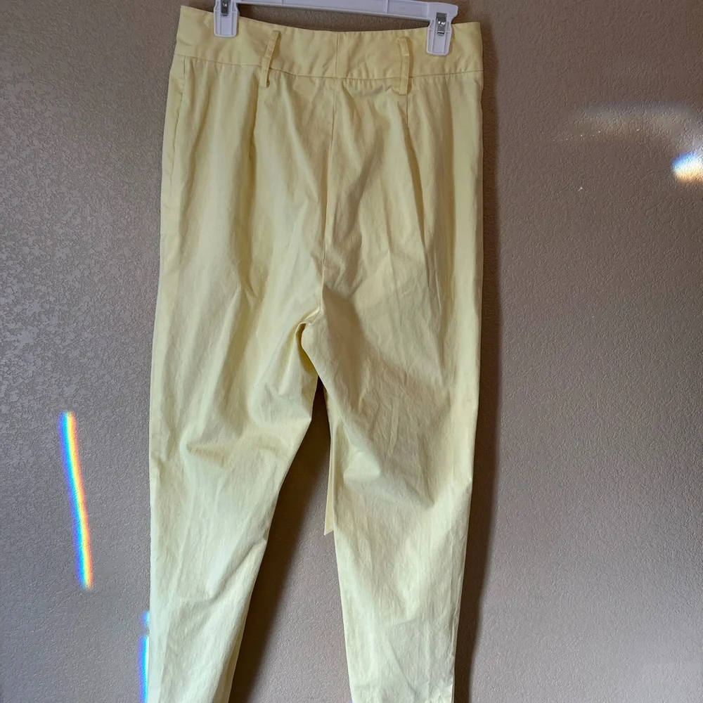 Antonio Melani Light Yellow Pants with Bow Size 10 NWOT - Picture 5 of 8